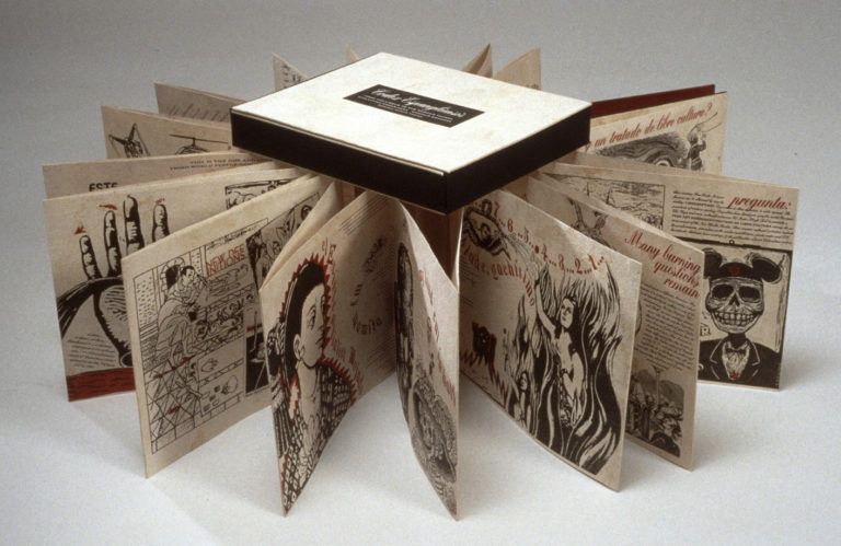 CODEX ESPANGLIENSIS from Columbus to the Border Patrol, Performance texts by Guillermo Gómez-Peña, Collage imagery by Enrique Chagoya, Bookwork by Felicia Rice, 1998
